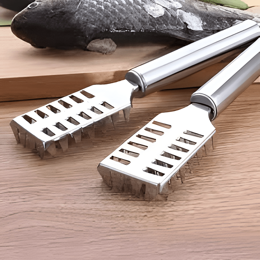 Écailleur de poisson en acier inoxydable